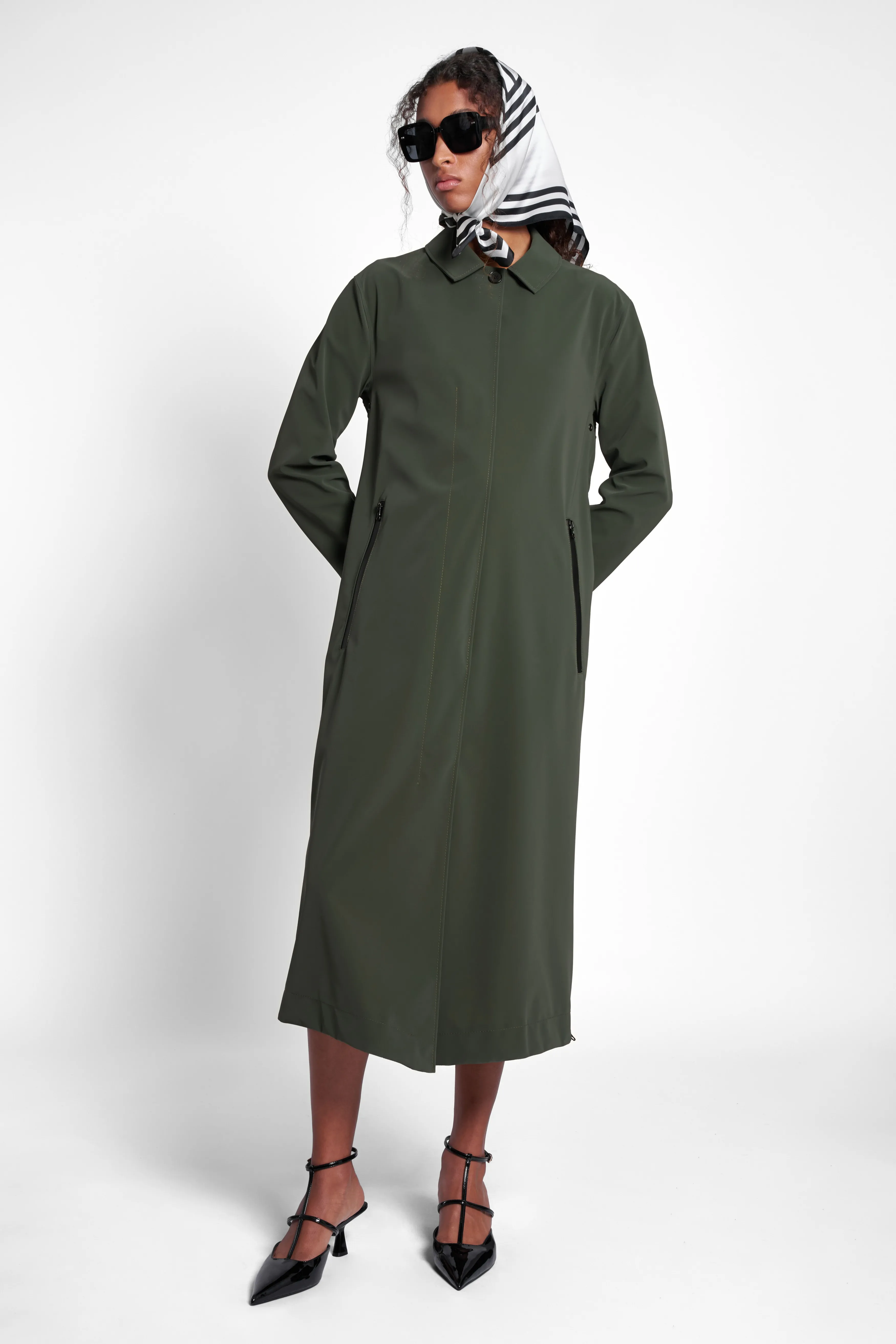 STUTTERHEIM Hornstull Matte Long Raincoat^Women Jackets·Trench Coats