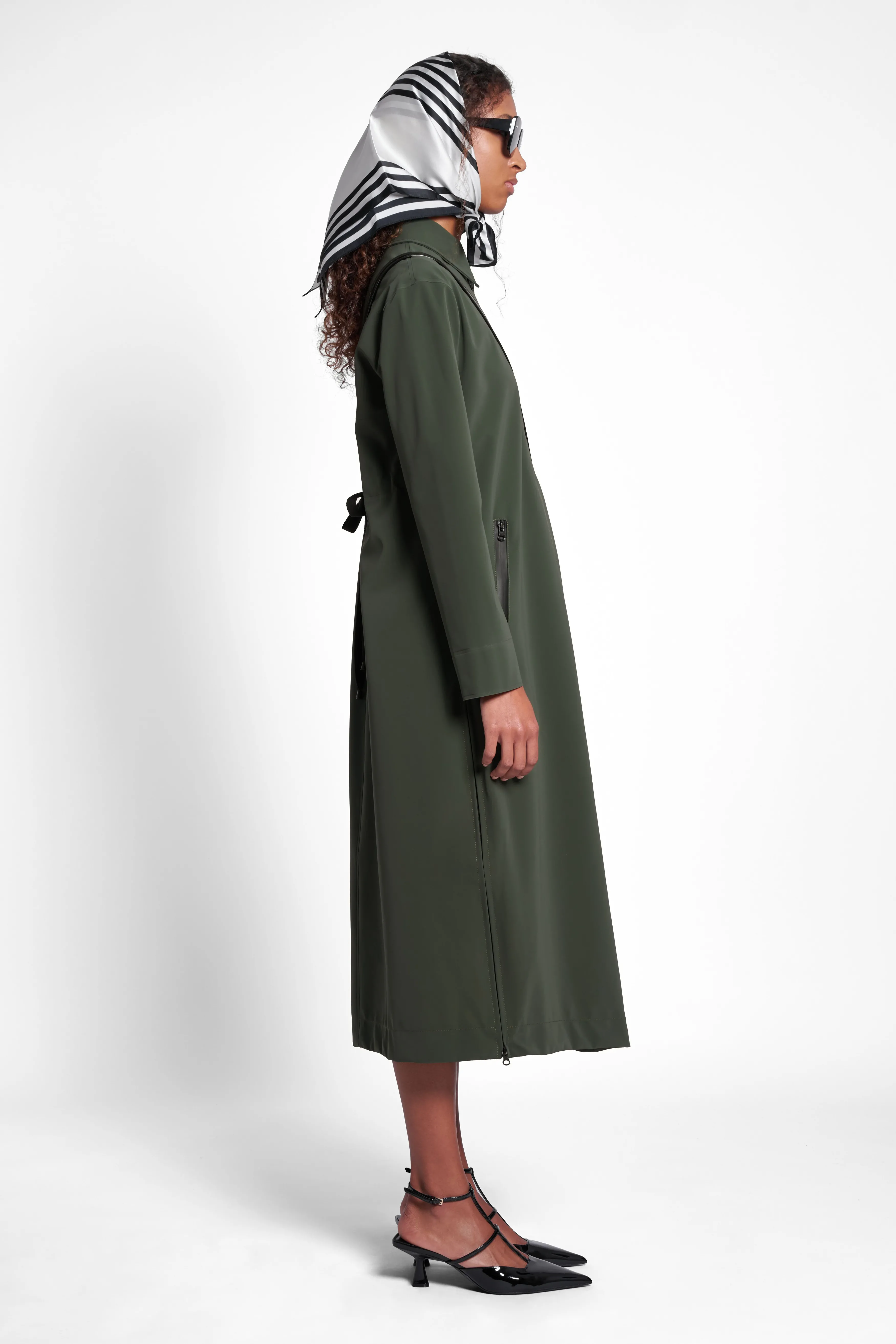 STUTTERHEIM Hornstull Matte Long Raincoat^Women Jackets·Trench Coats