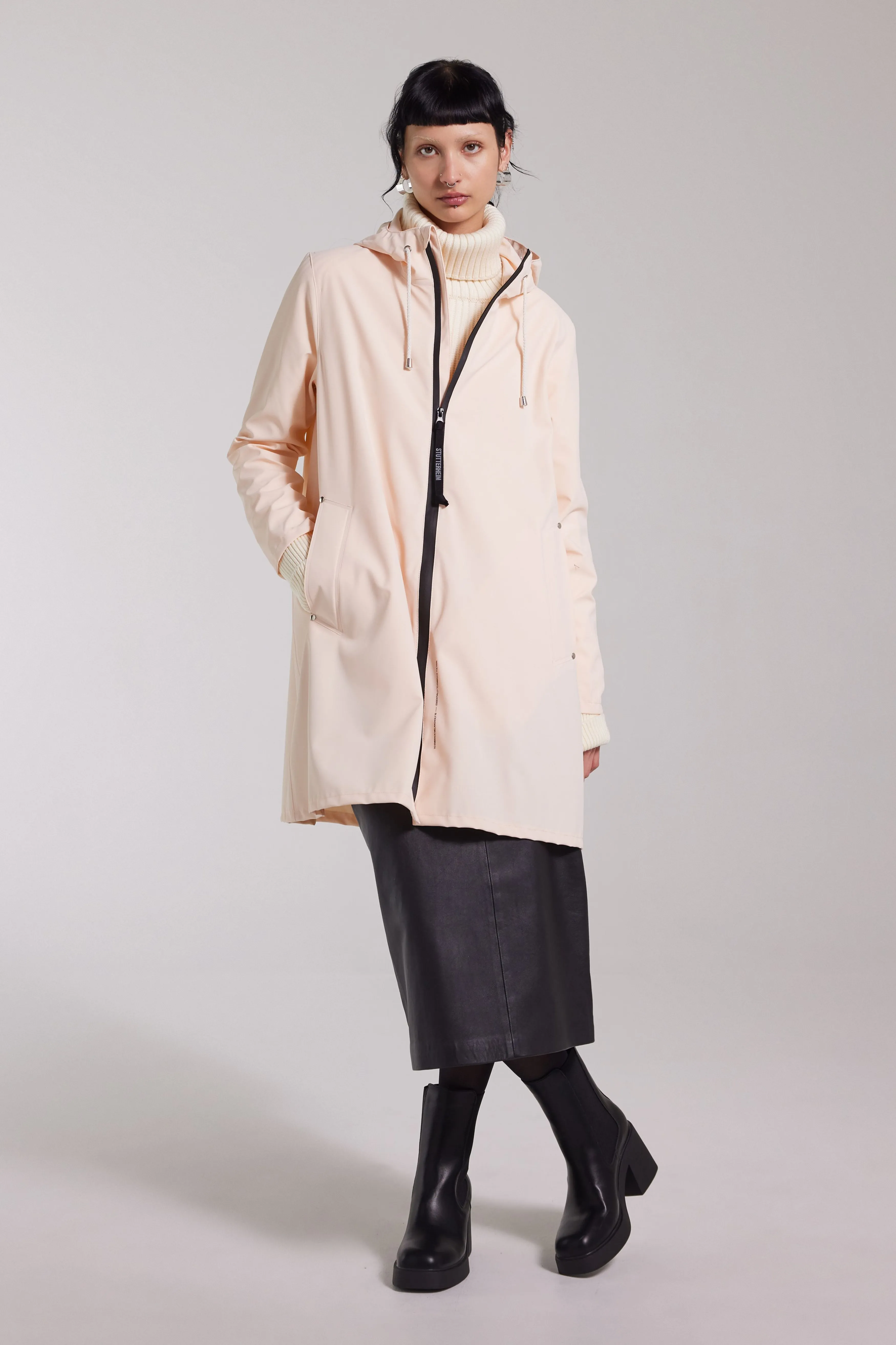 STUTTERHEIM Mosebacke Lightweight Matte Zip Raincoat^Women Jackets·Raincoats