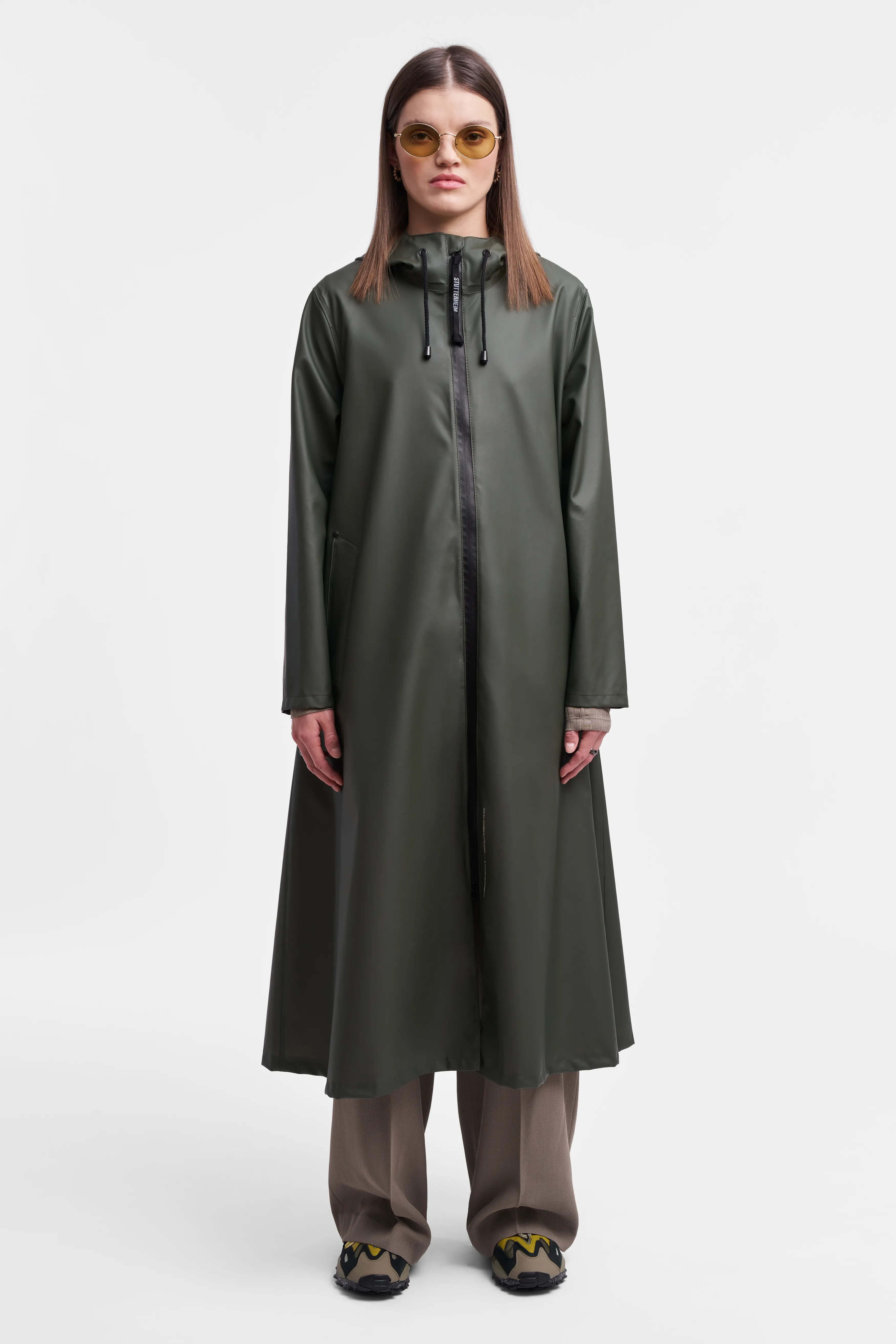 STUTTERHEIM Mosebacke Long Lightweight Zip Raincoat^Women Jackets·Winter Coats | Jackets·Long Raincoats