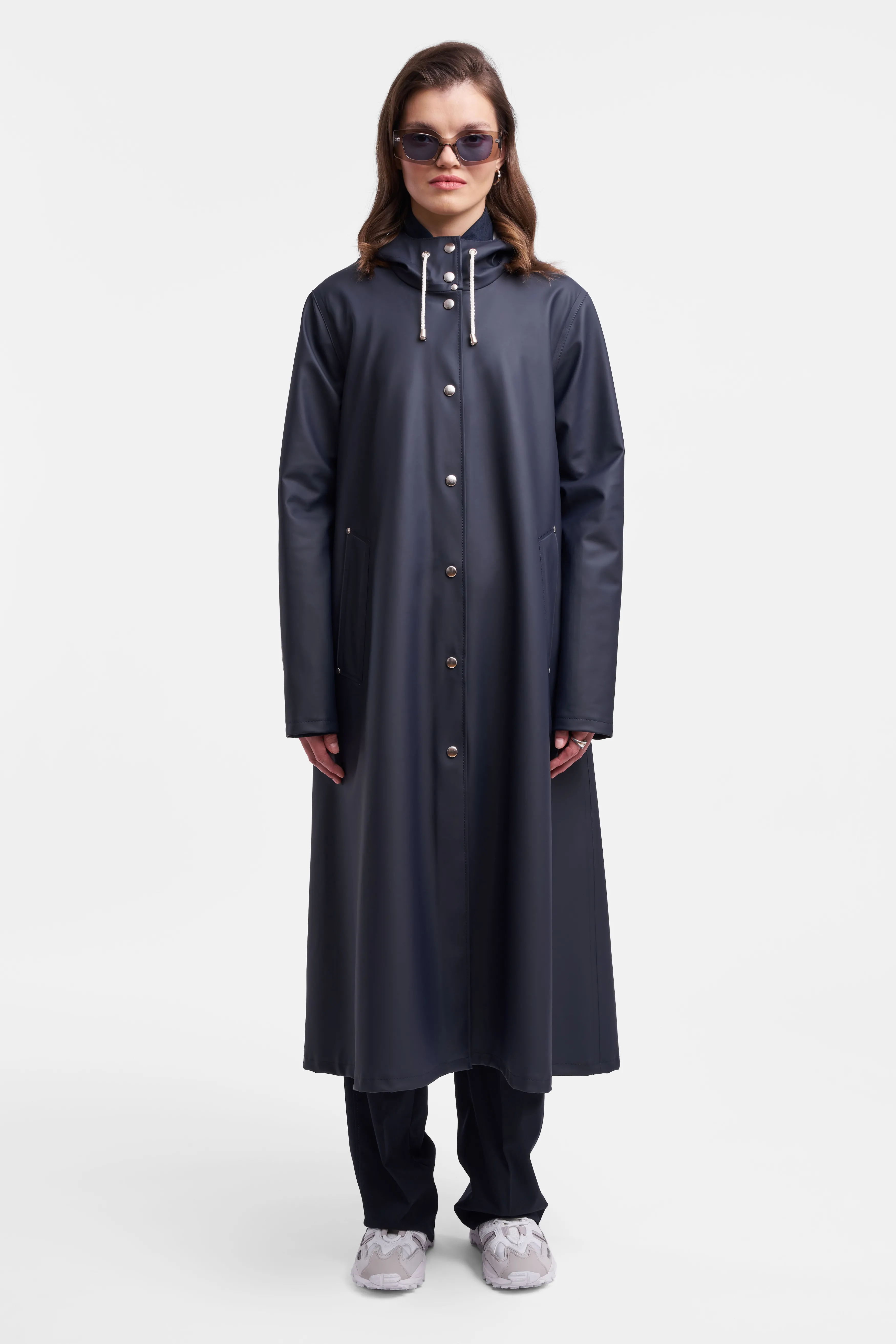 STUTTERHEIM Mosebacke Long Print Raincoat^Women Jackets·Long Raincoats | Jackets·Raincoats