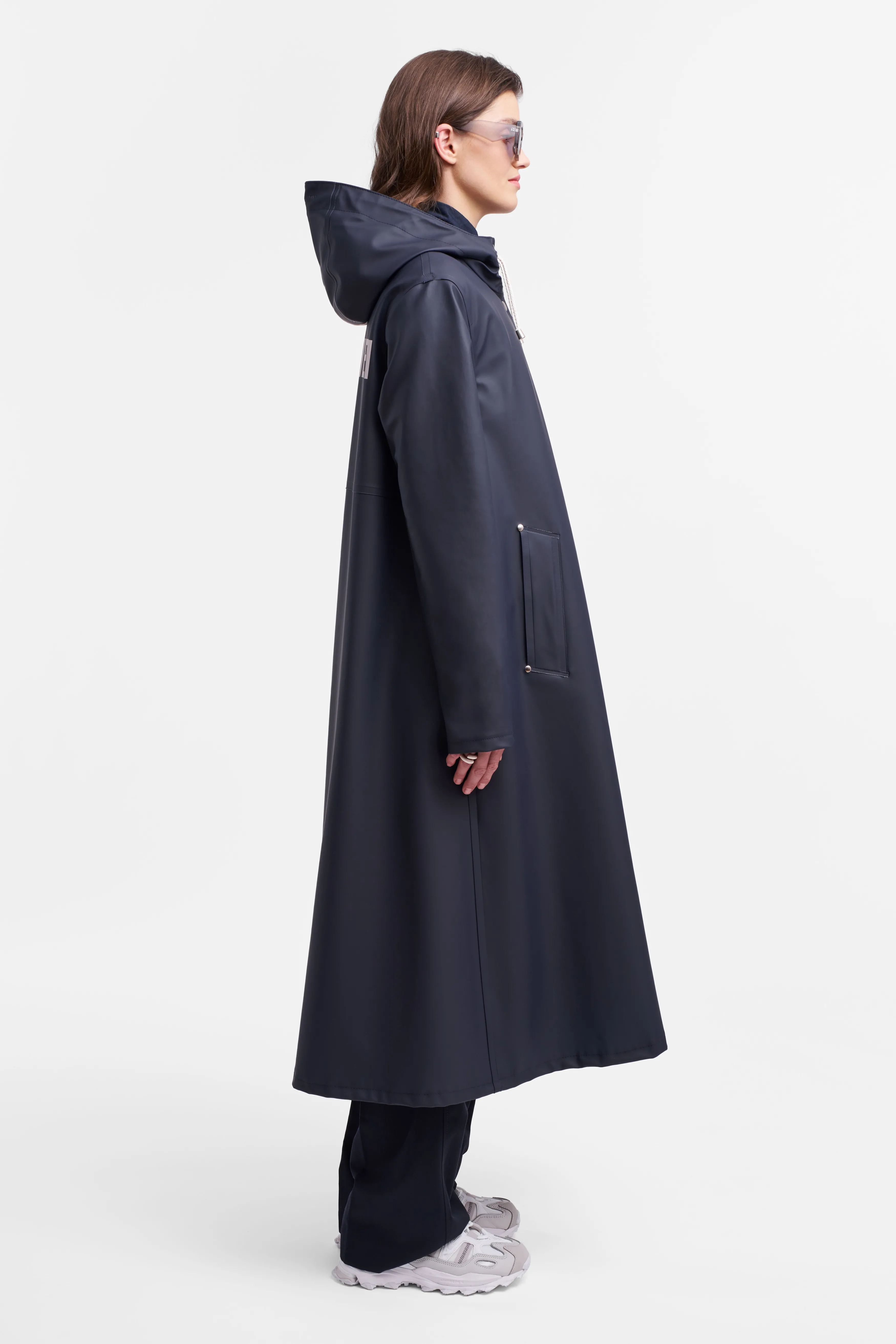 STUTTERHEIM Mosebacke Long Print Raincoat^Women Jackets·Long Raincoats | Jackets·Raincoats