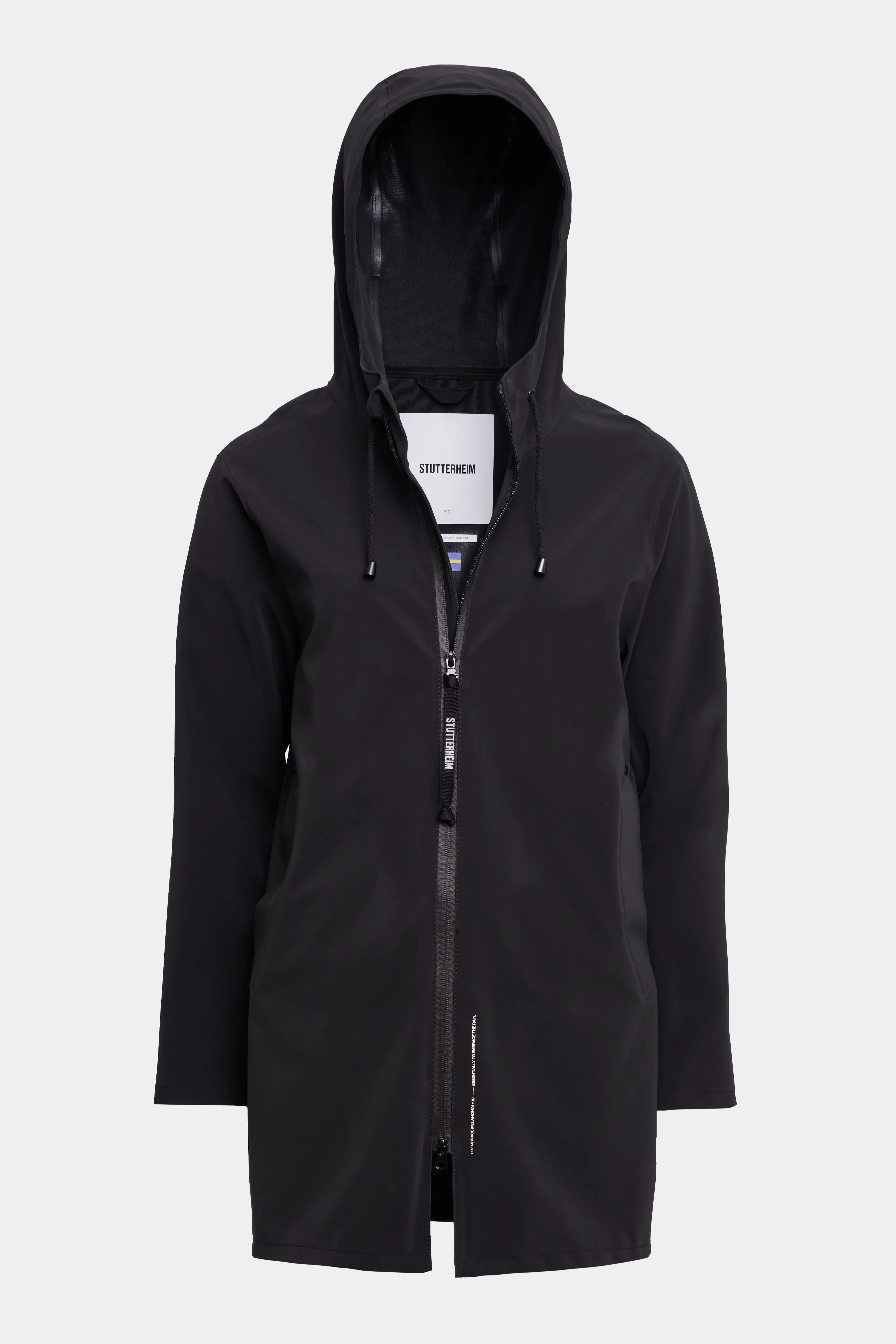 STUTTERHEIM Stockholm Lightweight Matte Zip Raincoat^ Jackets·Raincoats