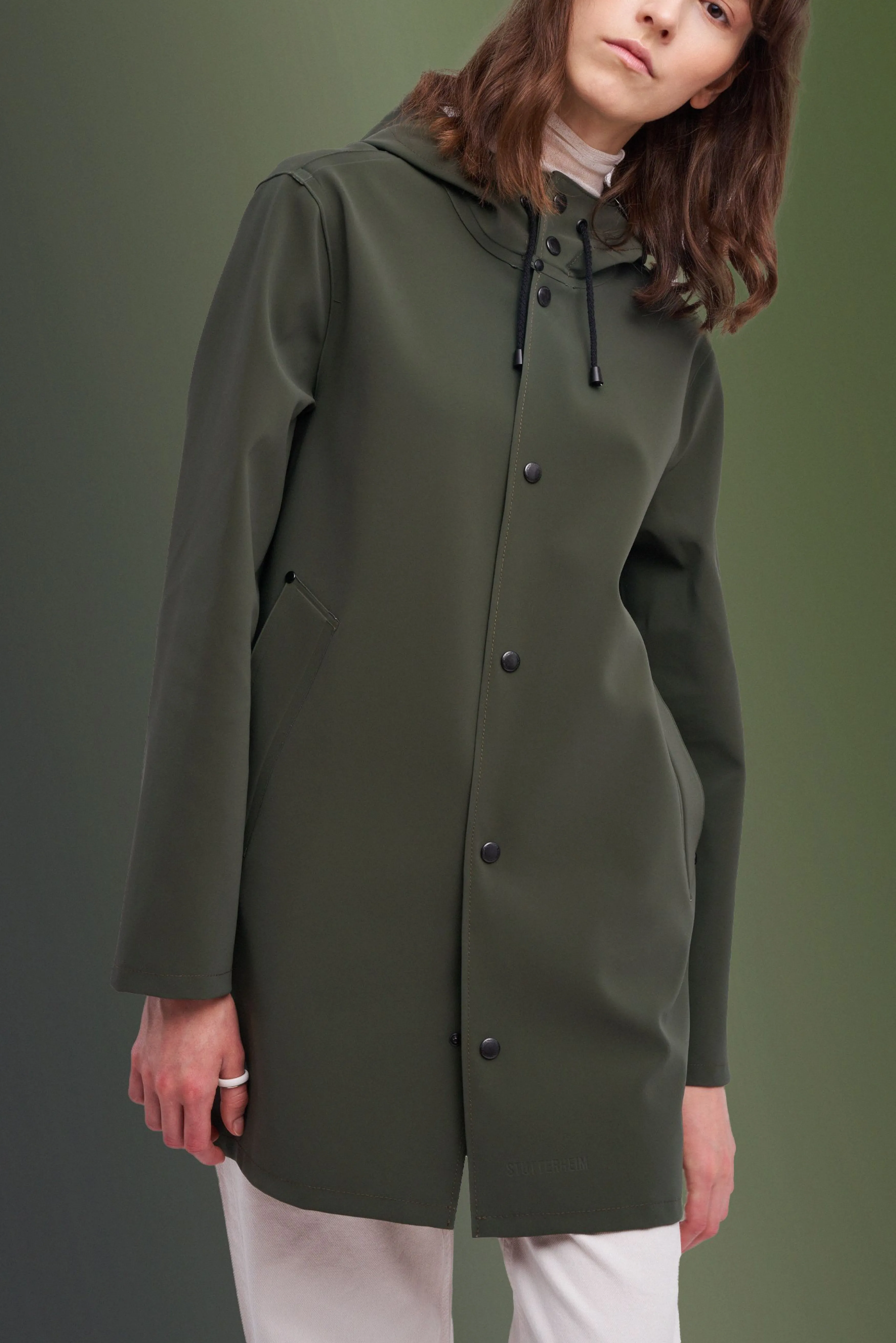 STUTTERHEIM Stockholm Lightweight Matte Zip Raincoat^Women Jackets·Raincoats | Jackets·Raincoats