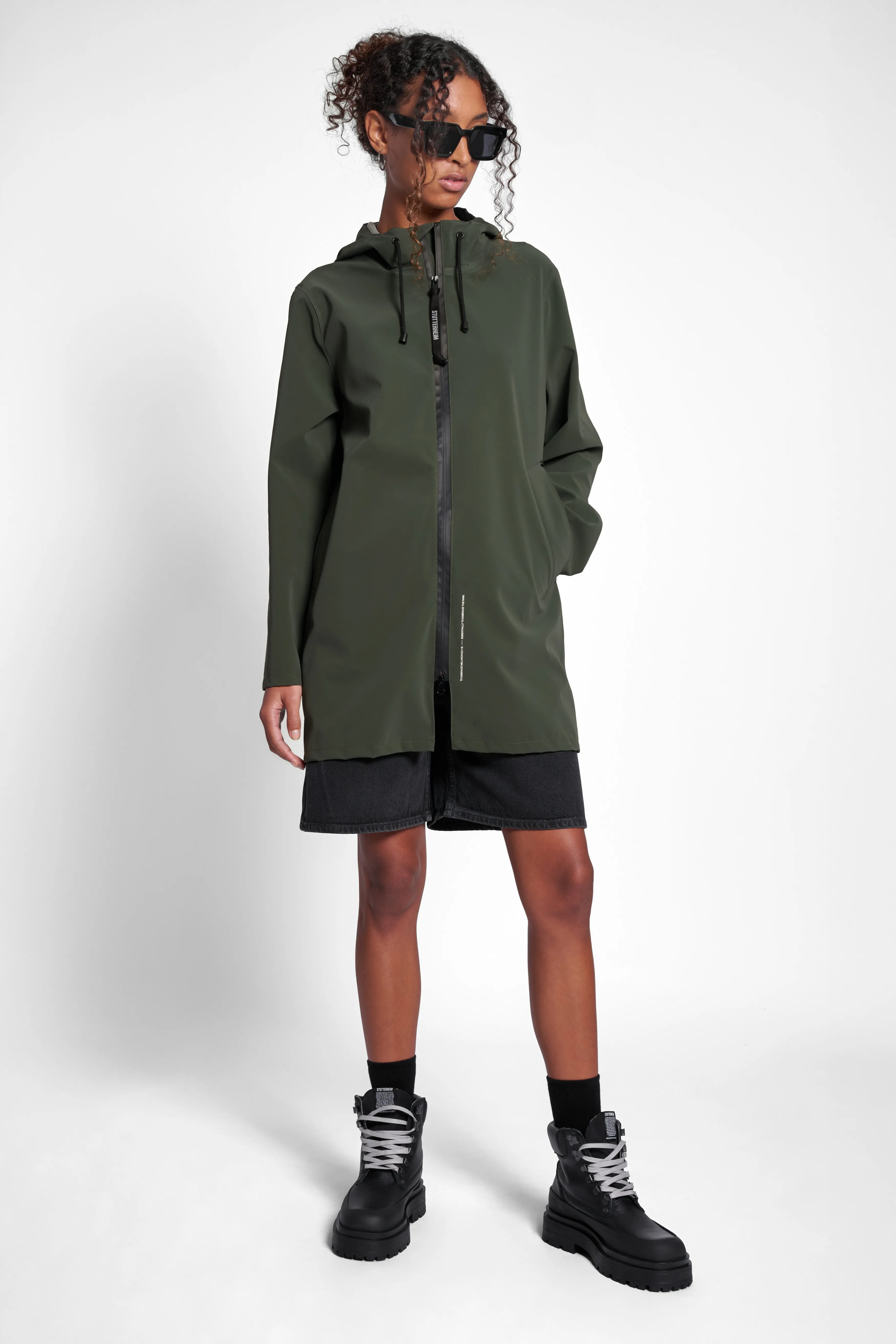 STUTTERHEIM Stockholm Lightweight Matte Zip Raincoat^Women Jackets·Raincoats | Jackets·Raincoats